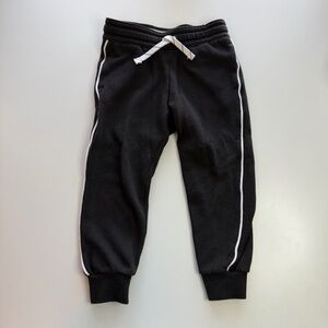 H&M Black Kids Sweatpants with White Trim